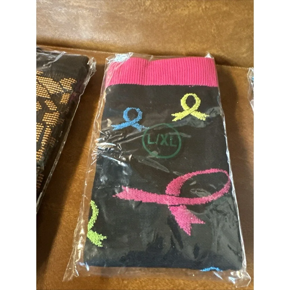 Lot Of 3 Colorful And Fun Compression Socks Women's L/XL